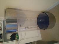 285L 5ft6 freestanding cylindrical freshwater aquarium £600