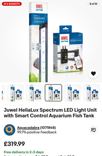 Juwel HeliaLux Spectrum LED Light Unit with Smart Control Aquarium £130